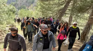 Beypazarı'nda doğaseverler yürüyüş etkinliğinde bir araya geldi