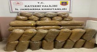 Kayseri'de 400 kilogram kaçak tütün ele geçirildi