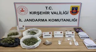 Kırşehir'de 1,2 kilo uyuşturucuyla yakalanan zanlı tutuklandı
