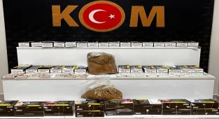 Kırşehir'de 12 bin dolu makaron ele geçirildi