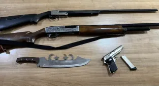 Kırşehir'de ruhsatsız 2 av tüfeği ve 1 tabanca ele geçirildi