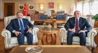 Kültür ve Turizm Bakanı Ersoy, Diyanet İşleri Başkanı Arpaguş ile bir araya geldi