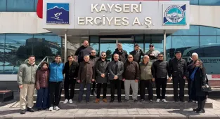 Rusya ve Türkmenistan'dan iş insanları Erciyes'i ziyaret etti