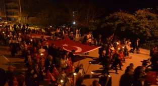 Çankırı'da fener alayı düzenlendi
