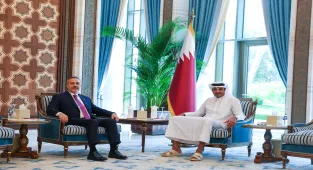 Dışişleri Bakanı Fidan, Katar Emiri Şeyh Temim tarafından Doha'da kabul edildi