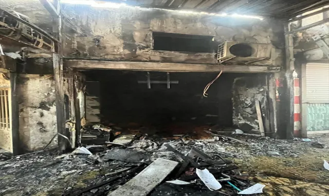 Hatay'da pasajda çıkan yangın söndürüldü