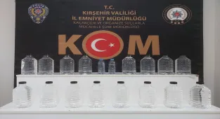 Kırşehir'de 40 litre etil alkol ele geçirildi