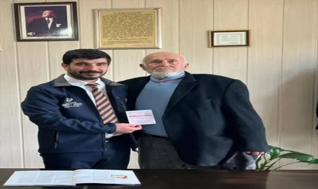 Nallıhan'da şehit babasından TDV'ye kurban bağışı