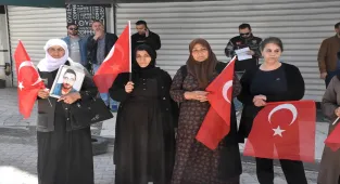 Vanlı aileler DEM Parti binası önündeki evlat nöbetini sürdürdü
