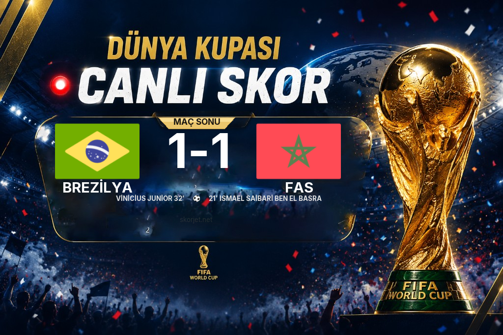 Brezilya - Fas Maçında Kazanan Belli Oldu! İşte Sonuç (1-1)