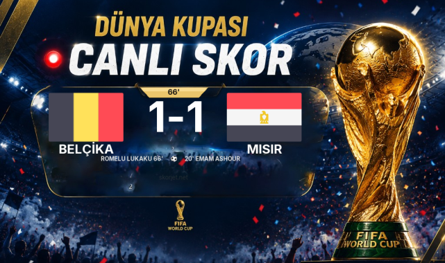 CANLI GOL | Belçika 1-1 Mısır — Romelu Lukaku (66. dakika)