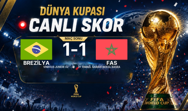 CANLI GOL | Brezilya 1-1 Fas — Vinicius Junior (32. Dakika)