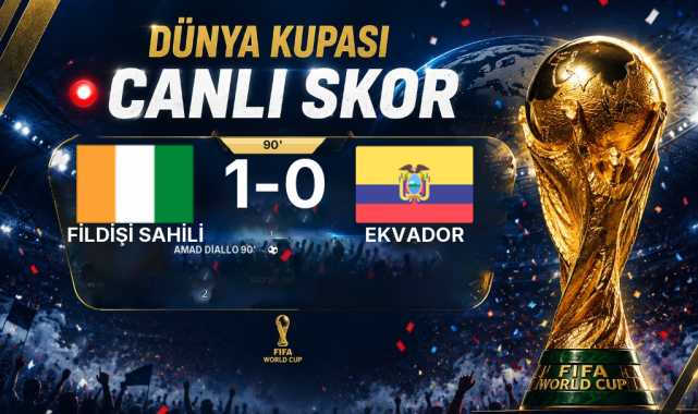 CANLI GOL | Fildişi Sahili 1-0 Ekvador — Amad Diallo (90. dakika)