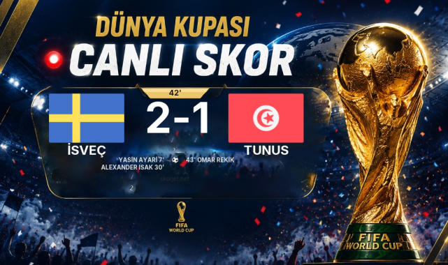CANLI GOL | İsveç 2-1 Tunus — Omar Rekik (43. dakika)