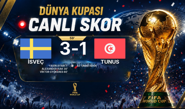 CANLI GOL | İsveç 3-1 Tunus — Viktor Gyökeres (60. dakika)