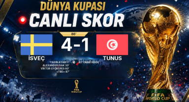 CANLI GOL | İsveç 4-1 Tunus — <TBD> (87. dakika)