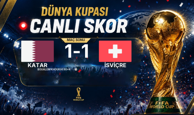 CANLI GOL | Katar 1-1 İsviçre — Boualem Khoukhi (90+4. Dakika)