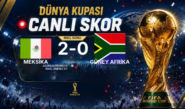 CANLI GOL | Meksika 2-0 Güney Afrika — Julián Quiñones (9. Dakika)
