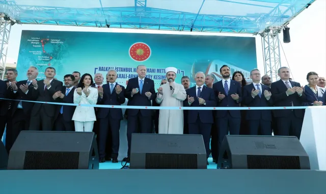 Cumhurbaşkanı Erdoğan, Halkalı-İstanbul Havalimanı Metro Hattı Açılış Töreni'nde konuştu: (2)