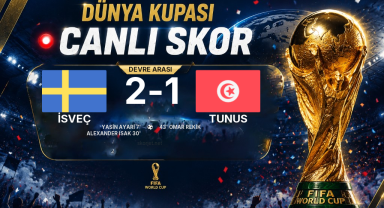 DEVRE ARASI | İsveç - Tunus — İlk Yarı 2-1
