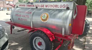 Ankara'da orman yangınlarına karşı 9 mahalleye su tankeri dağıtıldı