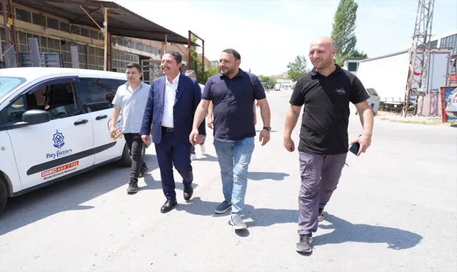 Beypazarı Belediye Başkanı Kasap'tan sanayi esnafına ziyaret