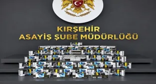 Kırşehir'de 460 paket doldurulmuş makaron ele geçirildi
