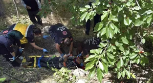 Malatya'da yangına giden itfaiye aracının devrilmesi sonucu 3 kişi yaralandı