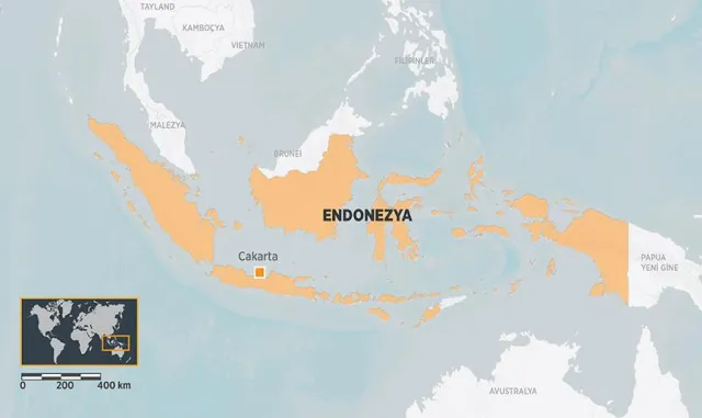 Endonezya'da 7,7 büyüklüğünde deprem