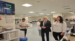 Eskişehir Şehir Hastanesi laboratuvarlarında inceleme yapıldı