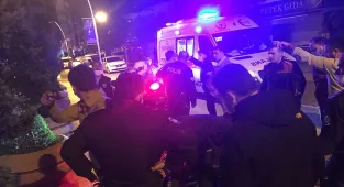 Hatay'da sopaların kullanıldığı kavga güvenlik kamerasında