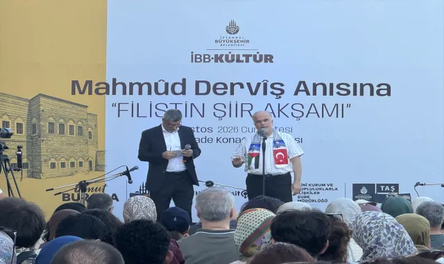 İstanbul'da Mahmud Derviş anısına Filistin şiir akşamı düzenlendi