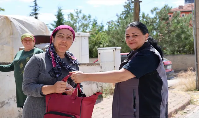 Kırıkkale Belediyesinden yenidoğan bebeklere hoş geldin bebek çantası