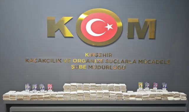 Kırşehir'de 7 bin 420 doldurulmuş makaron ve elektronik nargile ele geçirildi