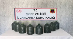 Niğde'de 40 litre etil alkol ele geçirildi