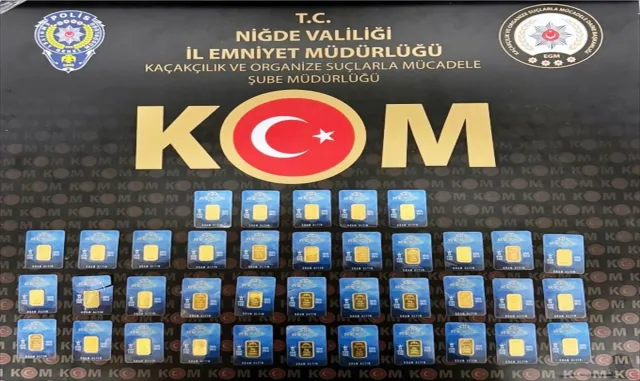 Niğde'de sahte altın operasyonunda 1 zanlı yakalandı