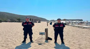 Patara'da caretta caretta yuvalama alanlarında jandarma denetim yaptı