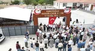 Yozgat'ta köye yapılan sosyal tesis hizmete açıldı