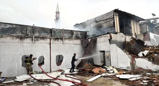 Altındağ'da metruk dükkanda çıkan yangın söndürüldü (GÜNCELLEME)
