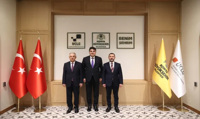 Milli Savunma Bakan Yardımcısı Heybet, Konya Büyükşehir Belediyesi'ni ziyaret etti