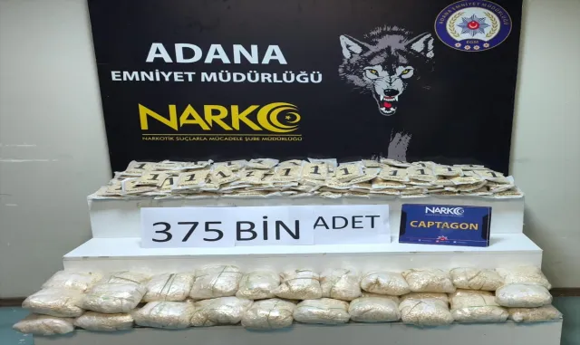 MİT koordinesindeki operasyonda 375 bin uyuşturucu hap ele geçirildi