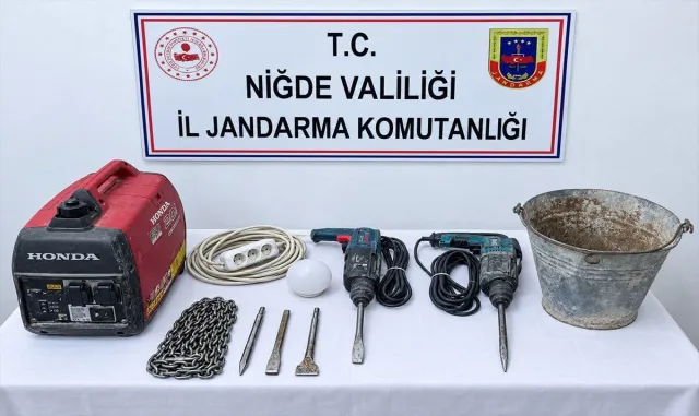 Niğde'de kaçak kazı operasyonunda 1 zanlı yakalandı