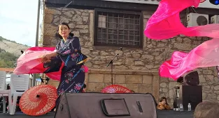 Uluslararası Beypazarı Festivali'nde Japon dansçılar gösteri sundu