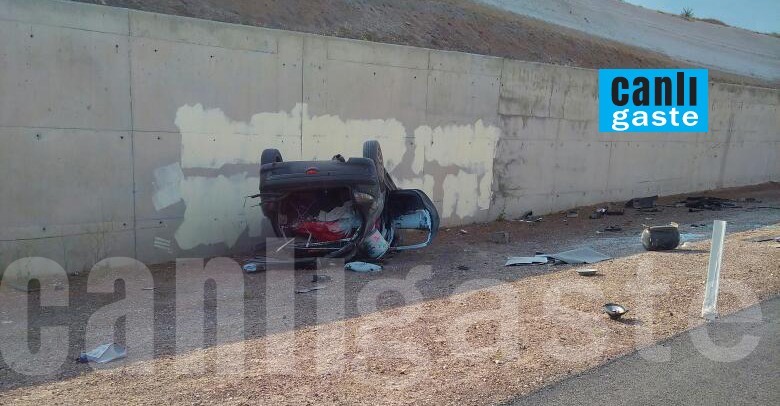 Talas Derevenk Vadisinde korkunç trafik kazası! Talas Derevenk Vadisinde korkunç trafik kazası!