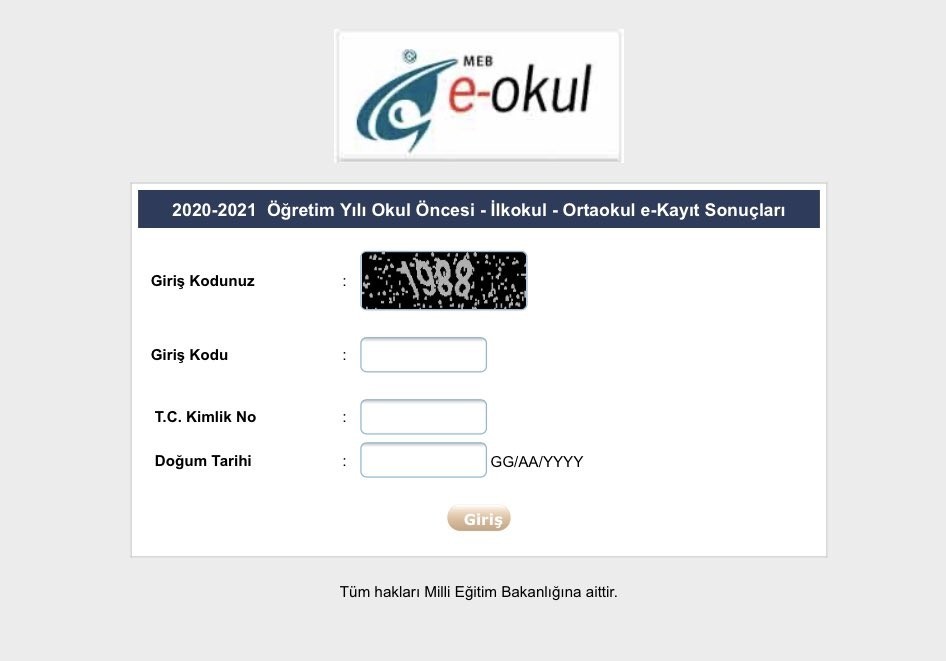 MEB, Ana Sınıfı, ilk ve ortaokul kayıtları e-Okul’da erişime açıldı MEB, Ana Sınıfı, ilk ve ortaokul kayıtları e-Okul’da erişime açıldı