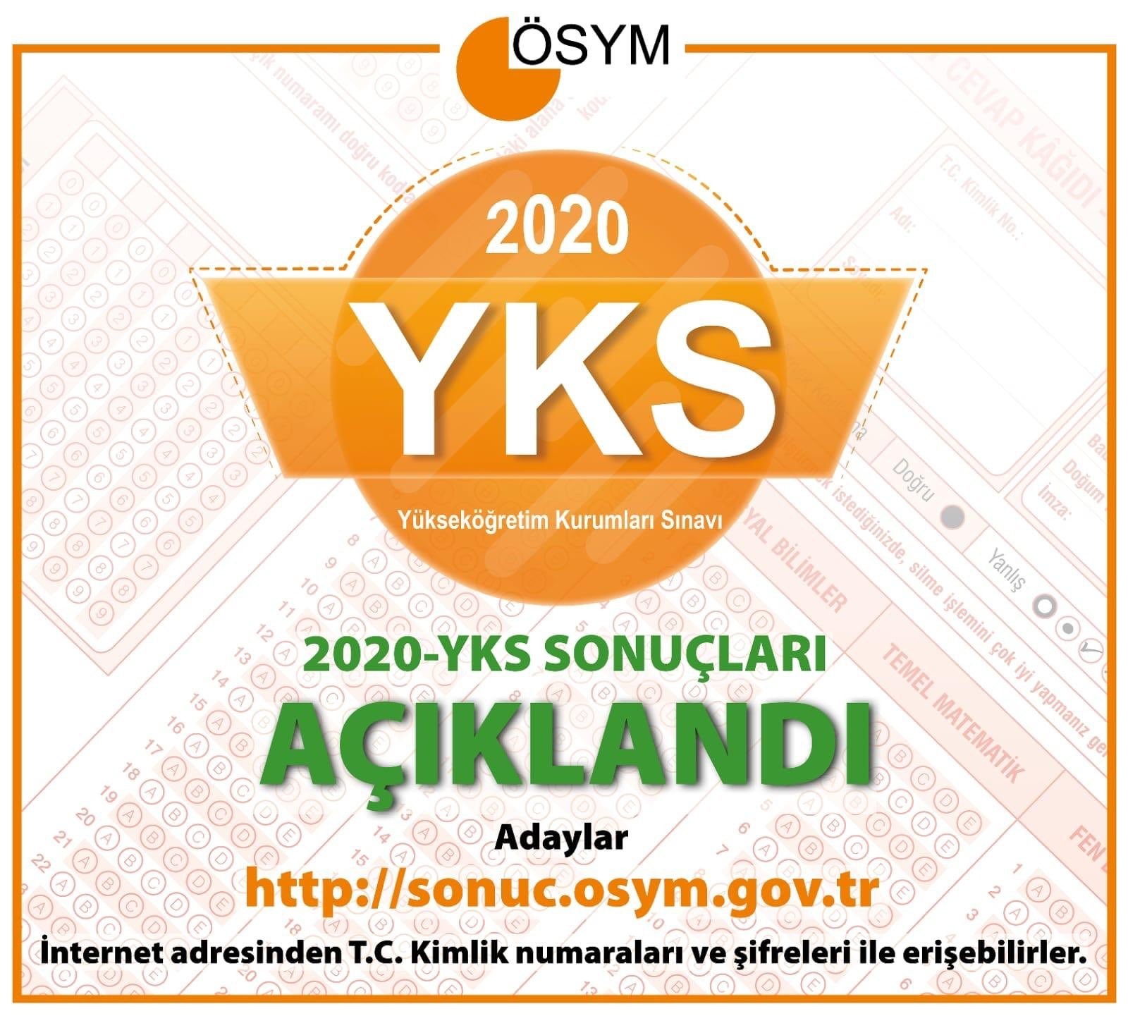 2020 Yks Sonuclari Aciklandi Yks Tercih Donemi Ne Zaman Baslayacak Gundem Kayseri Canli Gaste