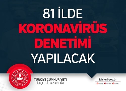 Yarın tüm yurtta en kapsamlı koronavirüs denetimi yapılacak! İşte denetim genelgesi Yarın tüm yurtta en kapsamlı koronavirüs denetimi yapılacak! İşte denetim genelgesi