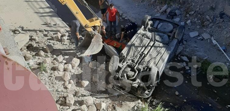 Kayseri Haberleri: Mithatpaşa Mahallesinde Otomobil Kanala Uçtu! 2 Kişi Yaralandı Kayseri Haberleri: Mithatpaşa Mahallesinde Otomobil Kanala Uçtu! 2 Kişi Yaralandı