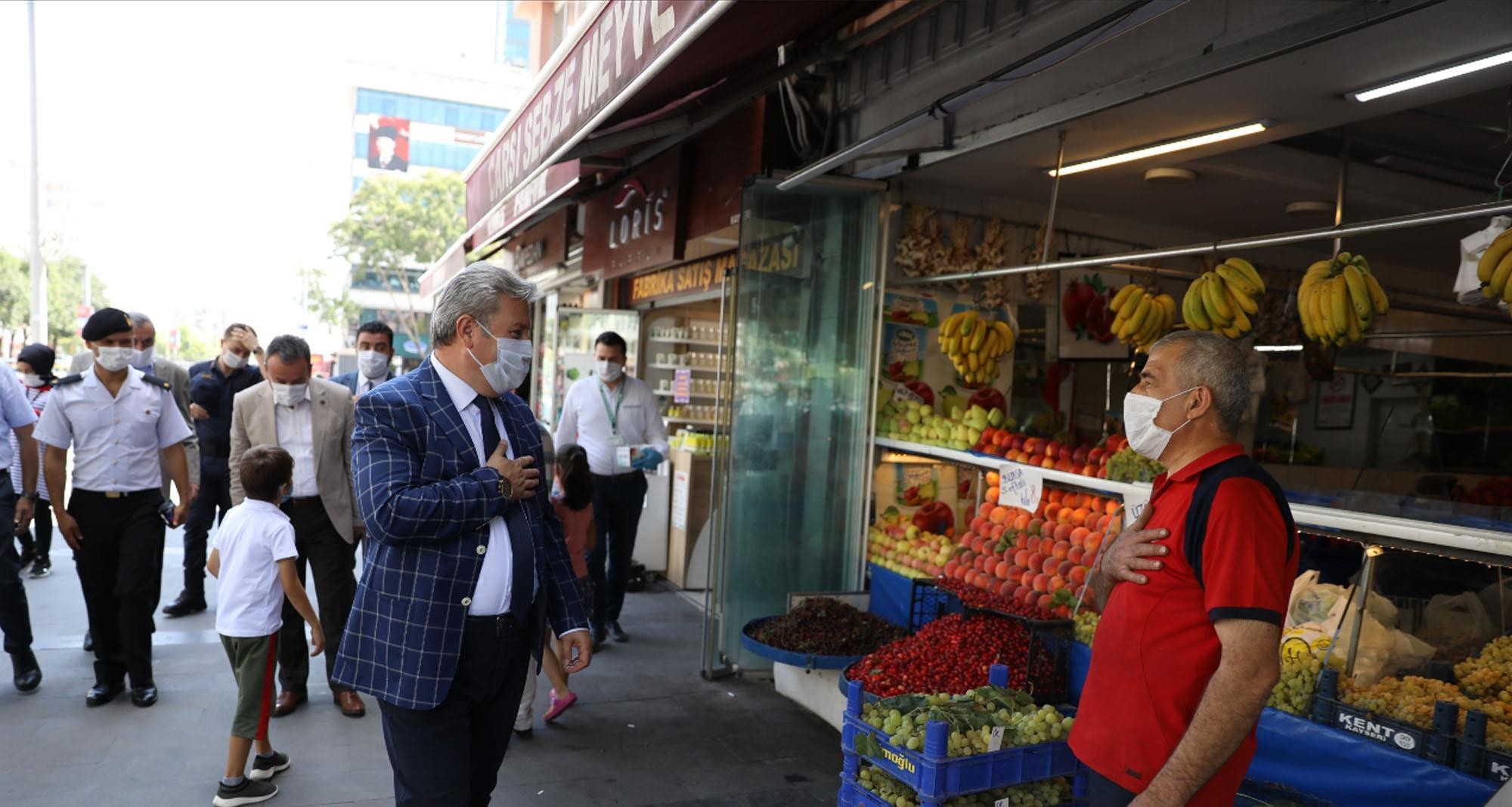 Melikgazi maske, sosyal mesafe ve temizlik tam not aldı Melikgazi maske, sosyal mesafe ve temizlik tam not aldı