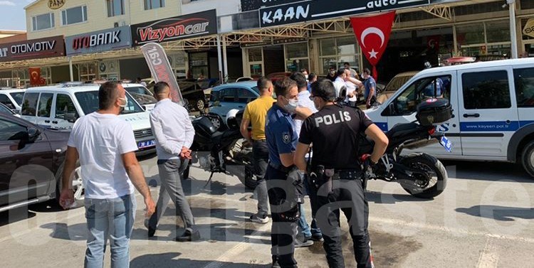 kayseri haberi galericiler sitesinde maske takmayan esnafa polis mudahale etti kayseri canli gaste haberler